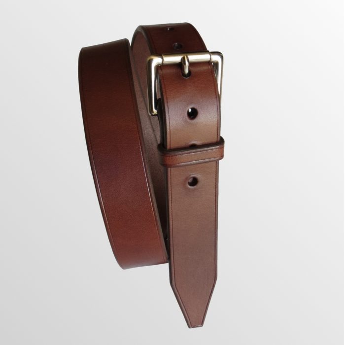 ceinture cuir marron made in france