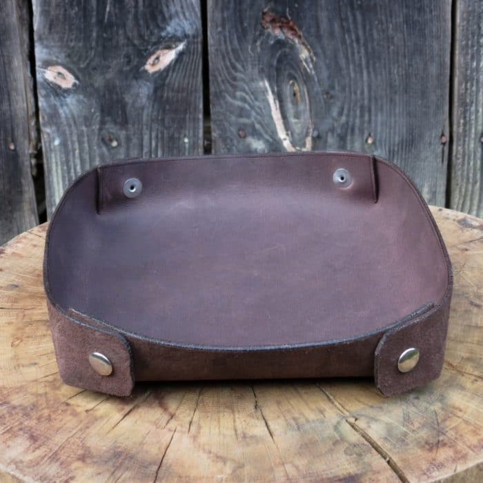 vide poche ou piste de dés made in france en cuir